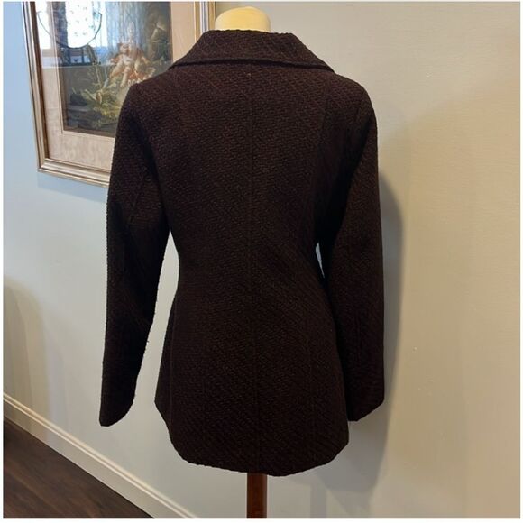 INC | INTERNATIONAL CONCEPTS | burgundy tweed jacket S - Picture 3 of 11